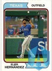 2023 Topps Heritage #78 Elier Hernandez Rookie RC Texas Rangers